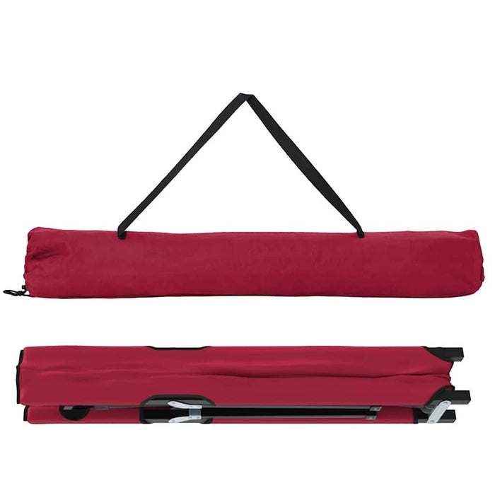 Pat pliabil pentru camping Manual 2 pcs Roșu 206 x 76 x 74 cm - WALTI WALTI