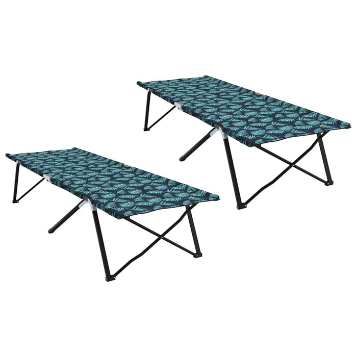 Pat pliabil pentru camping 2 pcs model frunze 206 x 76 x 74 cm - WALTI WALTI