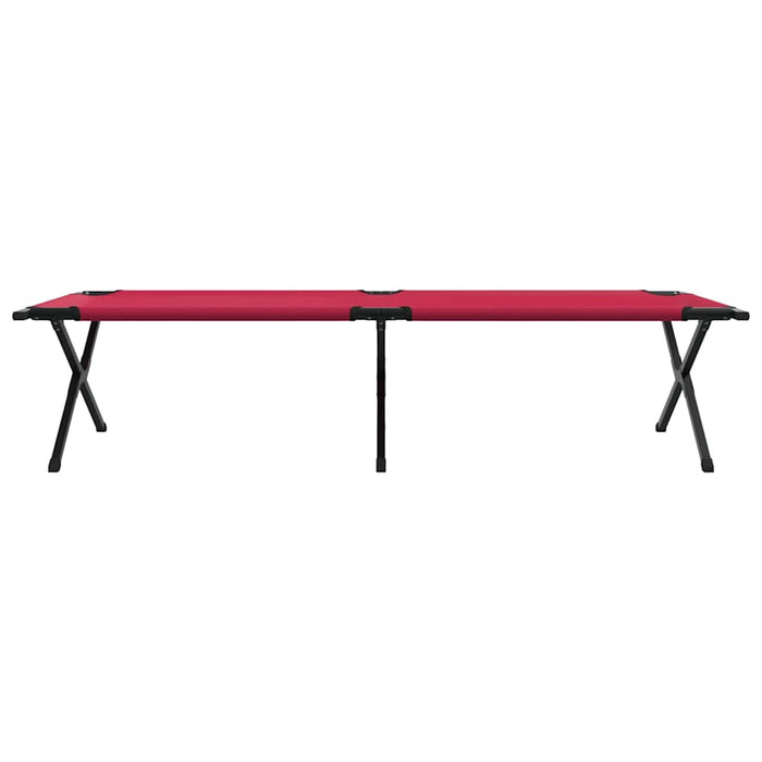 Pat pliabil pentru camping Manual Roșu Tafeta Oxford - WALTI WALTI