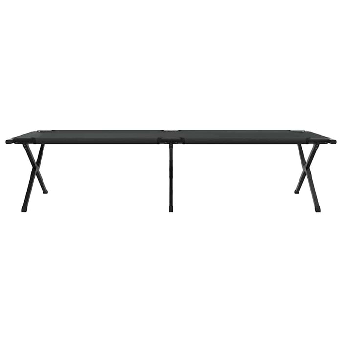 Pat pliabil pentru camping Manual Negru Tafeta Oxford - WALTI WALTI