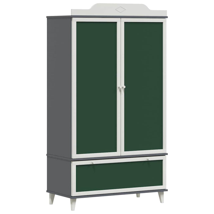 Dulap cu tablă de scris ROROS Gri și alb 90 x 45 x 165 cm - WALTI WALTI