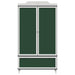 Dulap cu tablă de scris ROROS Gri și alb 90 x 45 x 165 cm - WALTI WALTI
