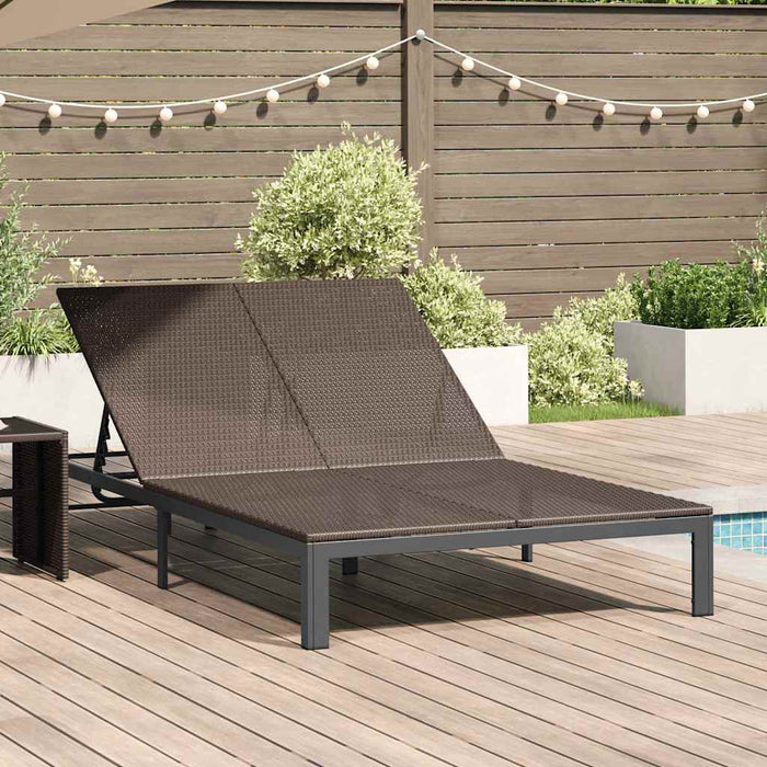 Șezlong 1-persoană Maro 206 x 62.5 x 74 cm poliratan - WALTI WALTI