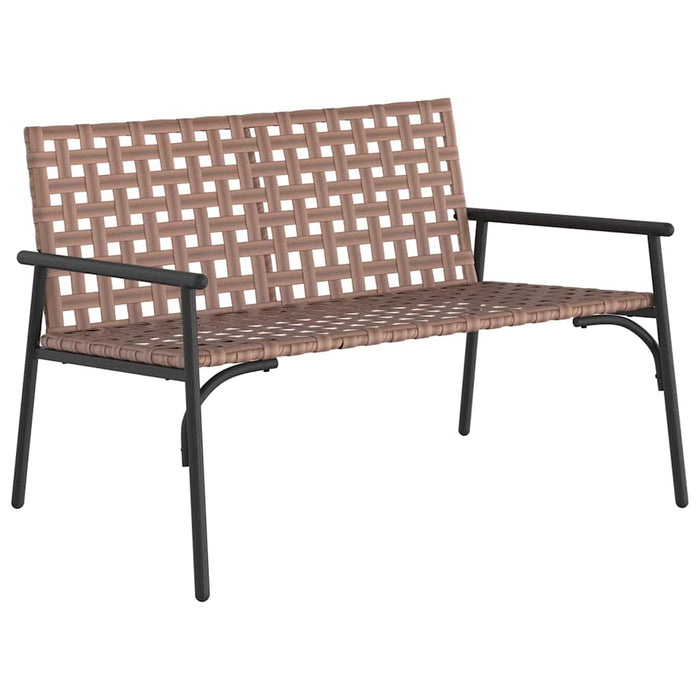 Set de masă pentru grădină 4 pcs Maro poliratan - WALTI WALTI