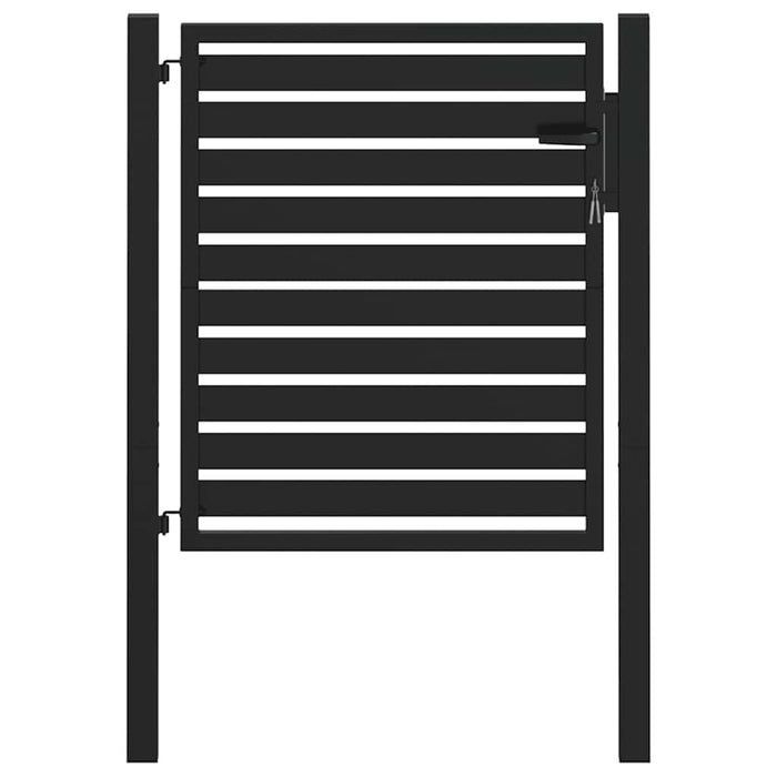 Poarta de gradina incuiabil neagra 100x100 cm aluminiu - WALTI WALTI