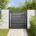 Poarta de gradina incuiabil neagra 100x100 cm aluminiu - WALTI WALTI