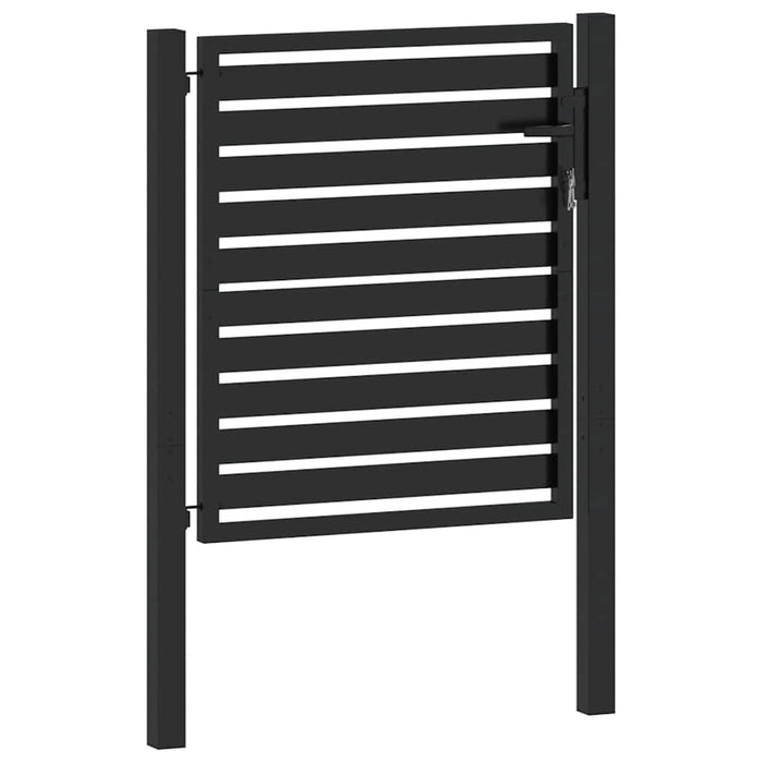 Poarta de gradina incuiabil neagra 100x100 cm aluminiu - WALTI WALTI