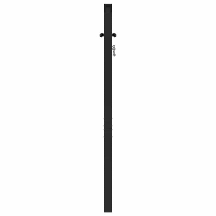 Poarta de gradina incuiabil neagra 100x100 cm aluminiu - WALTI WALTI