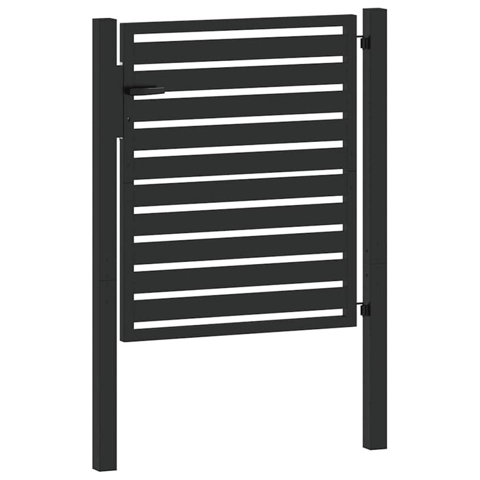 Poarta de gradina incuiabil neagra 100x100 cm aluminiu - WALTI WALTI
