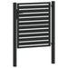 Poarta de gradina incuiabil neagra 100x100 cm aluminiu - WALTI WALTI