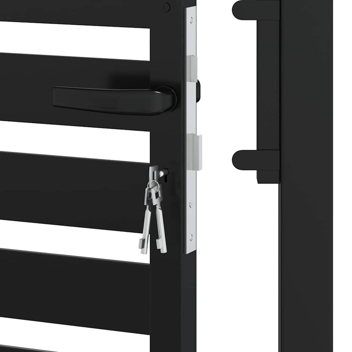 Poarta de gradina incuiabil neagra 100x100 cm aluminiu - WALTI WALTI