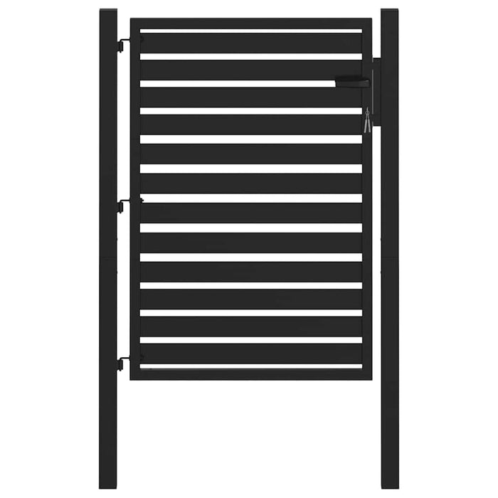 Poarta de gradina incuiabil neagra 100x120 cm aluminiu - WALTI WALTI