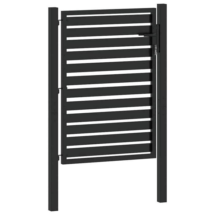 Poarta de gradina incuiabil neagra 100x120 cm aluminiu - WALTI WALTI