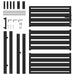 Poarta de gradina incuiabil neagra 100x120 cm aluminiu - WALTI WALTI