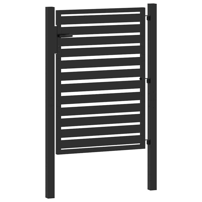 Poarta de gradina incuiabil neagra 100x120 cm aluminiu - WALTI WALTI