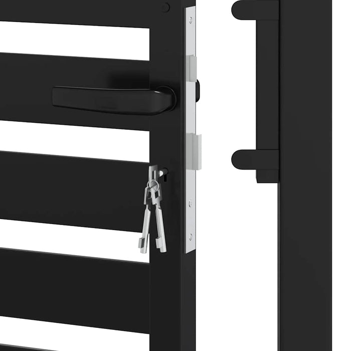 Poarta de gradina incuiabil neagra 100x120 cm aluminiu - WALTI WALTI