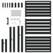 Poarta de gradina incuiata neagra 100x150 cm aluminiu - WALTI WALTI