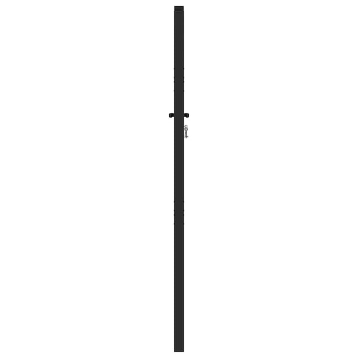 Poarta de gradina incuiata neagra 100x150 cm aluminiu - WALTI WALTI