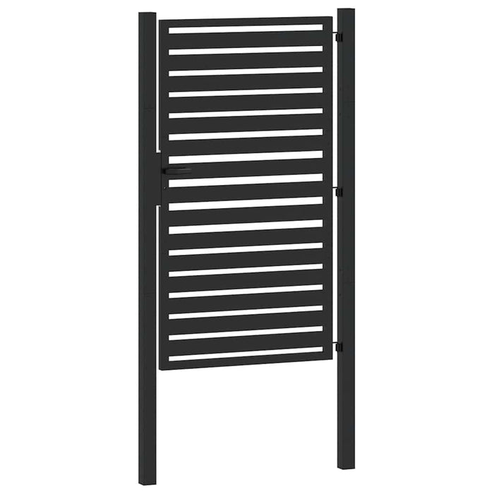 Poarta de gradina incuiata neagra 100x150 cm aluminiu - WALTI WALTI