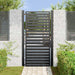 Poarta de gradina incuiata neagra 100x180 cm aluminiu - WALTI WALTI