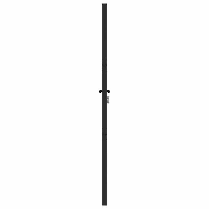 Poarta de gradina incuiata neagra 100x180 cm aluminiu - WALTI WALTI