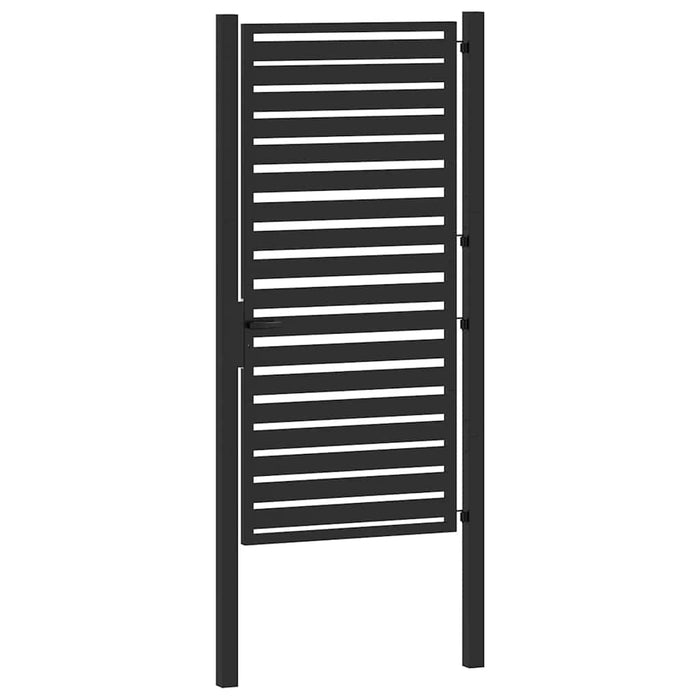 Poarta de gradina incuiata neagra 100x180 cm aluminiu - WALTI WALTI