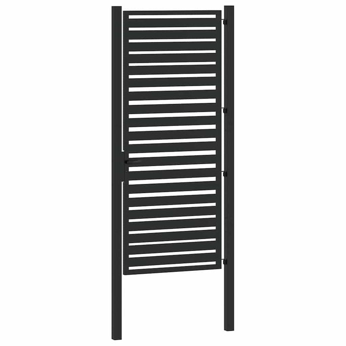 Poarta de gradina incuiata neagra 100x200 cm aluminiu - WALTI WALTI