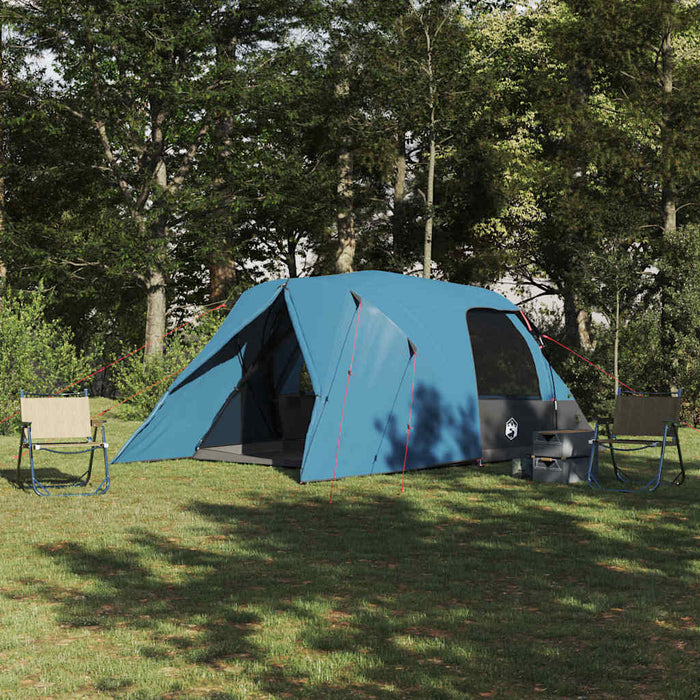 Cort cu dome cu acoperiș albastru 336 x 243 x 182 cm - WALTI WALTI