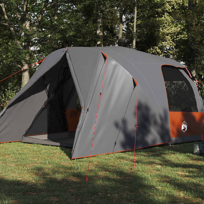 Cort cu dome cu acoperiș Gri și Portocalie 337 x 243 x 182 cm - WALTI WALTI