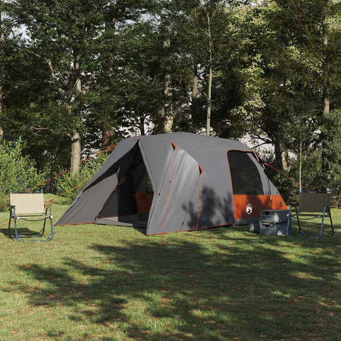 Cort cu dome cu acoperiș Gri și Portocalie 337 x 243 x 182 cm - WALTI WALTI