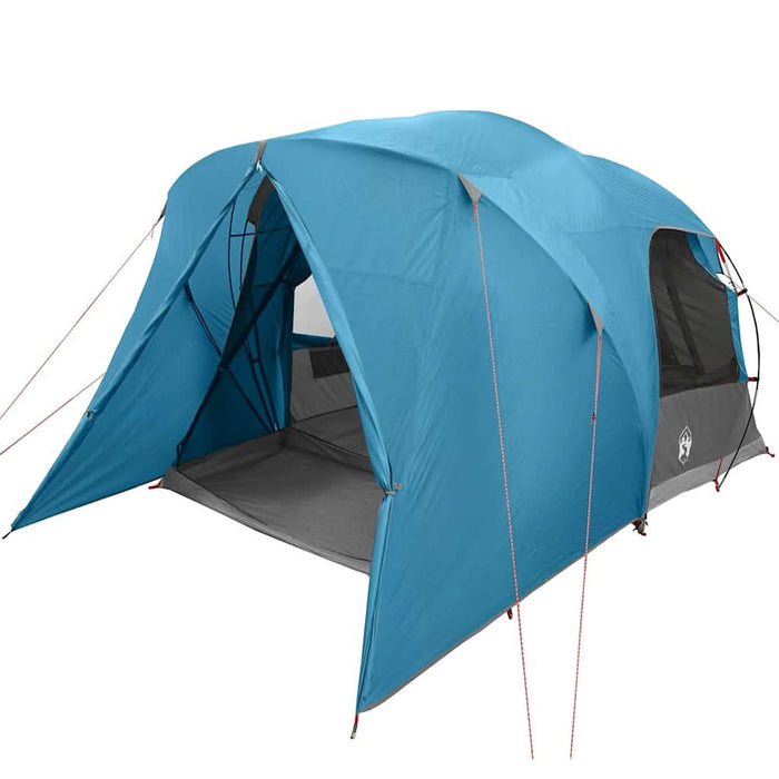 Cort cu dome cu acoperiș albastru 397 x 304 x 193 cm - WALTI WALTI