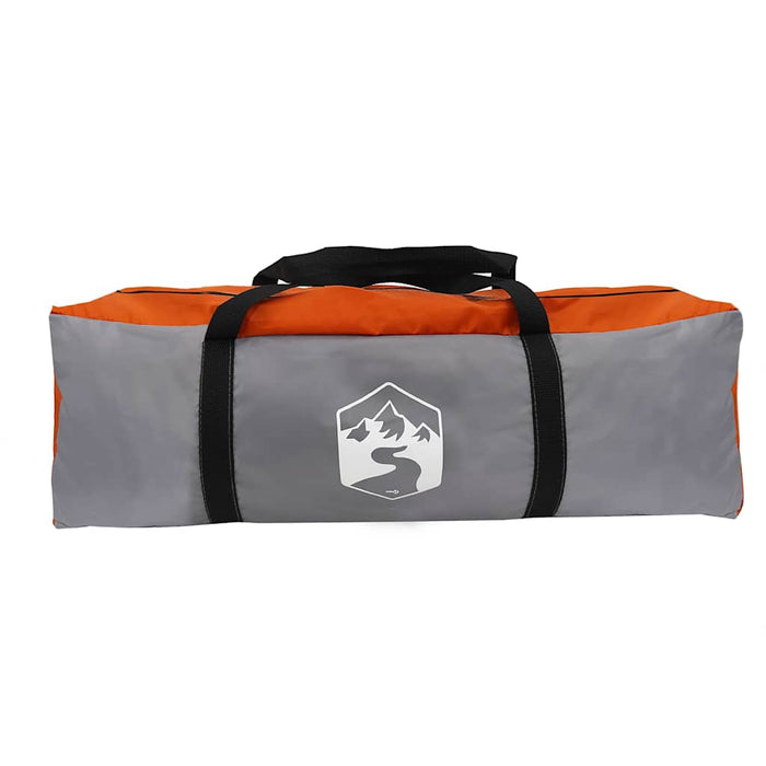 Cort cu dome cu acoperiș Gri și Portocalie 398 x 304 x 193 cm - WALTI WALTI