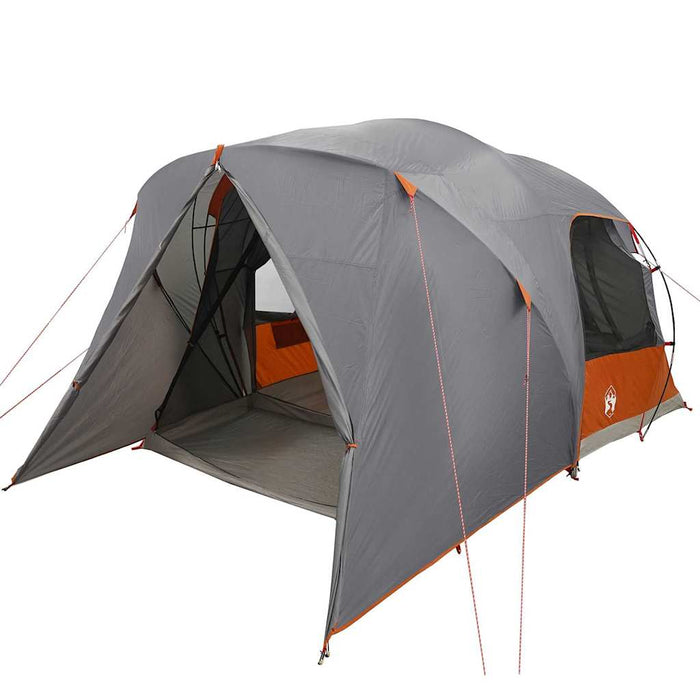 Cort cu dome cu acoperiș Gri și Portocalie 398 x 304 x 193 cm - WALTI WALTI