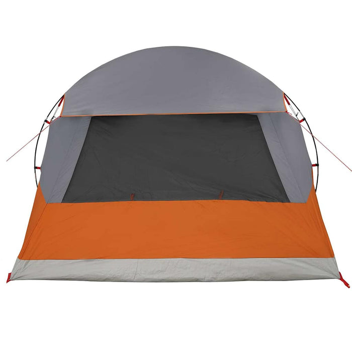 Cort cu dome cu acoperiș Gri și Portocalie 398 x 304 x 193 cm - WALTI WALTI