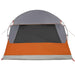 Cort cu dome cu acoperiș Gri și Portocalie 398 x 304 x 193 cm - WALTI WALTI