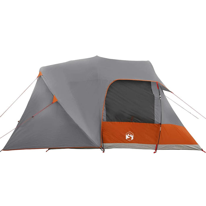 Cort cu dome cu acoperiș Gri și Portocalie 398 x 304 x 193 cm - WALTI WALTI