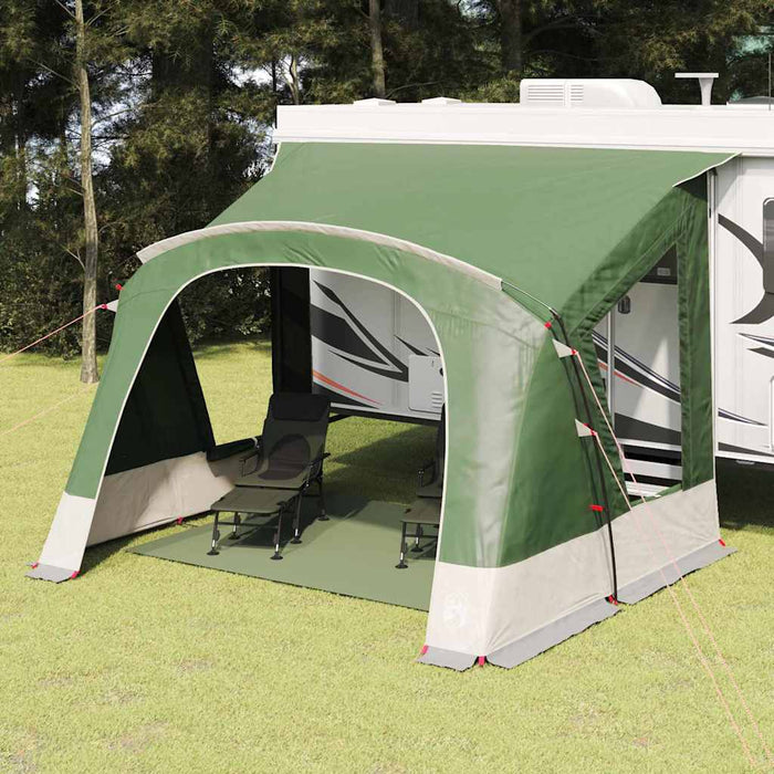 Cort Caravana 5-Persoane cu acoperiș Verde 410 x 275 x 245 cm - WALTI WALTI