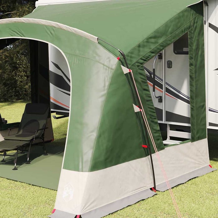 Cort Caravana 5-Persoane cu acoperiș Verde 410 x 275 x 245 cm - WALTI WALTI