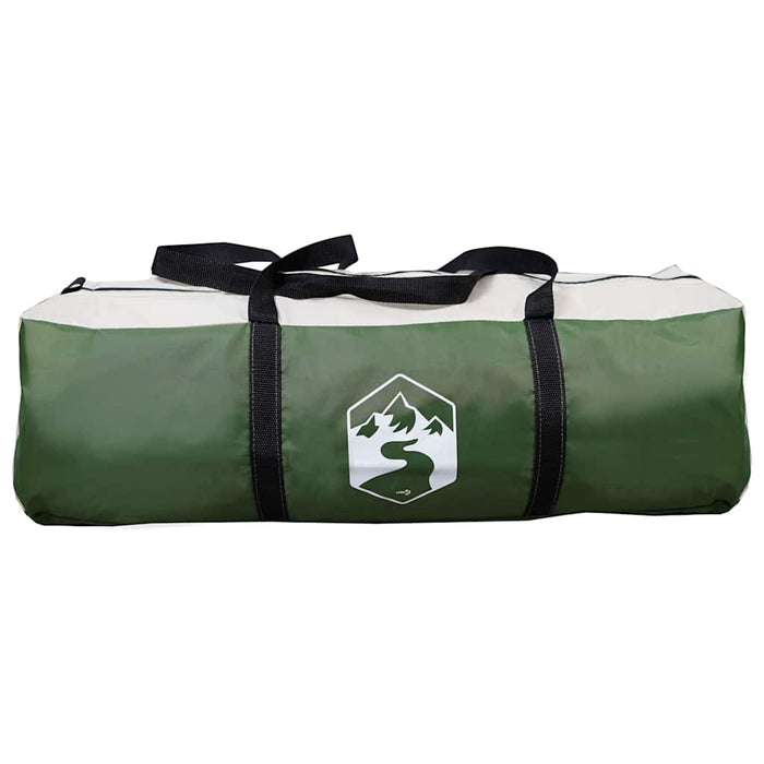 Tent Cabină cu acoperiș Verde și alb 405 x 405 x 273 cm - WALTI WALTI