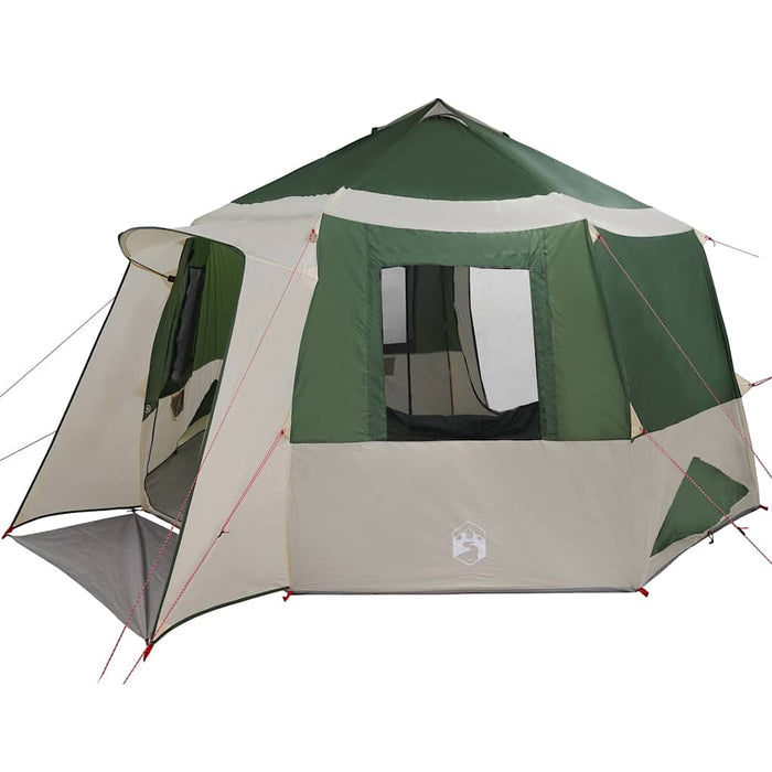 Tent Cabină cu acoperiș Verde și alb 405 x 405 x 273 cm - WALTI WALTI