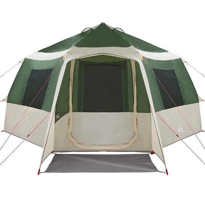 Tent Cabină cu acoperiș Verde și alb 405 x 405 x 273 cm - WALTI WALTI