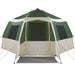 Tent Cabină cu acoperiș Verde și alb 405 x 405 x 273 cm - WALTI WALTI