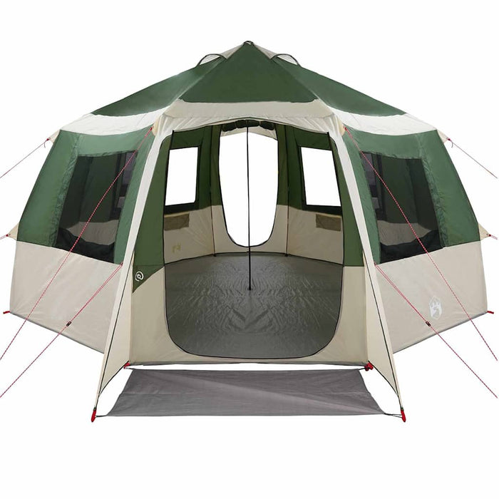 Tent Cabină cu acoperiș Verde și alb 405 x 405 x 273 cm - WALTI WALTI