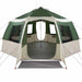 Tent Cabină cu acoperiș Verde și alb 405 x 405 x 273 cm - WALTI WALTI