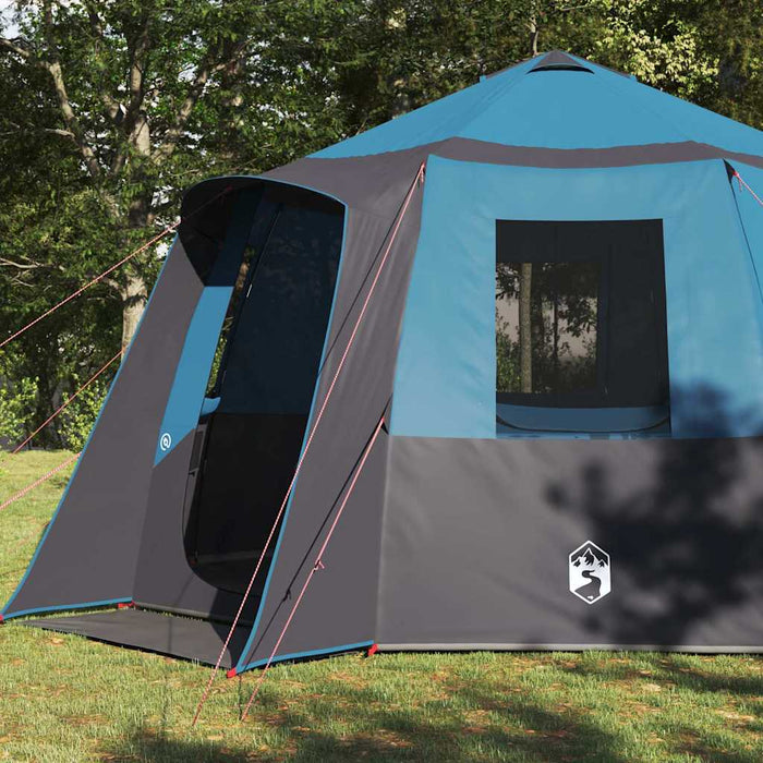 Tent Cabină cu acoperiș Albastru și Gri 405 x 405 x 273 cm - WALTI WALTI