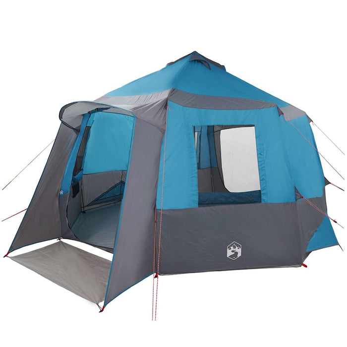 Tent Cabină cu acoperiș Albastru și Gri 405 x 405 x 273 cm - WALTI WALTI