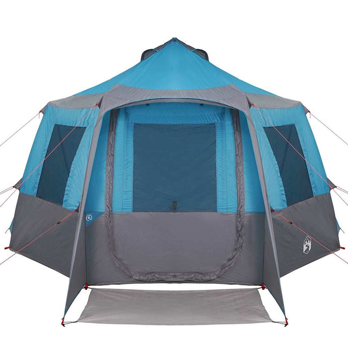 Tent Cabină cu acoperiș Albastru și Gri 405 x 405 x 273 cm - WALTI WALTI