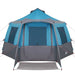 Tent Cabină cu acoperiș Albastru și Gri 405 x 405 x 273 cm - WALTI WALTI