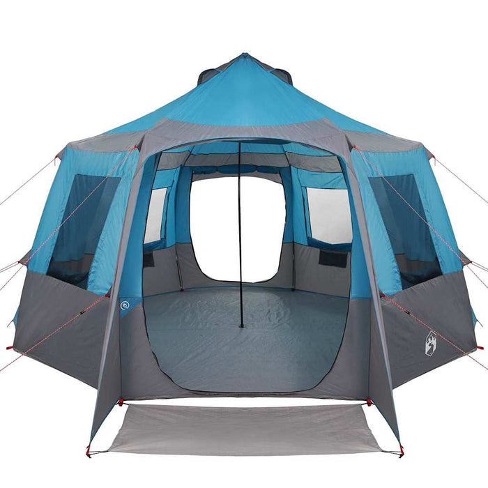 Tent Cabină cu acoperiș Albastru și Gri 405 x 405 x 273 cm - WALTI WALTI