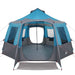Tent Cabină cu acoperiș Albastru și Gri 405 x 405 x 273 cm - WALTI WALTI